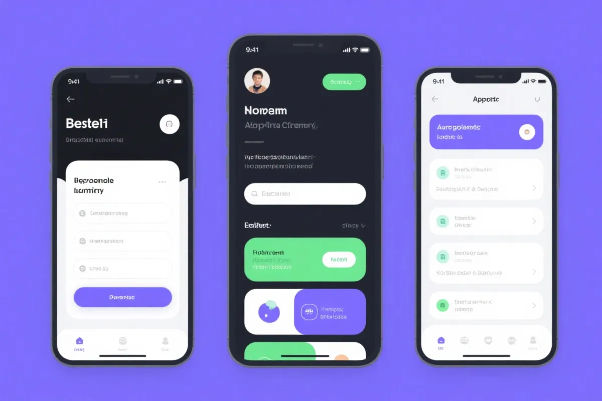 移动端界面示意图